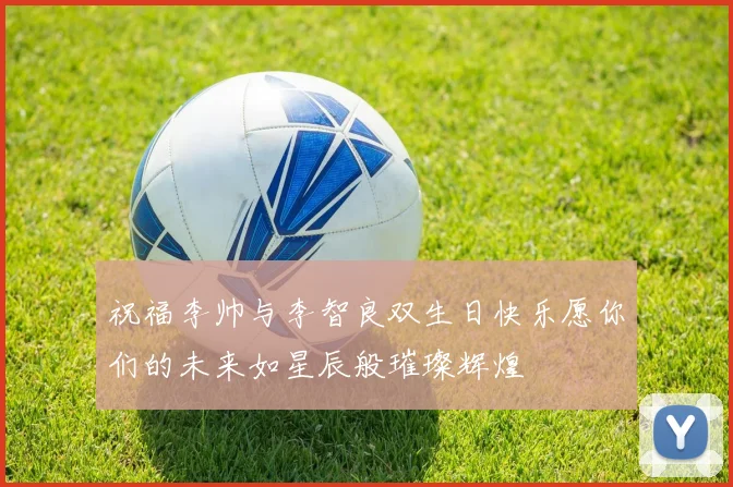 祝福李帅与李智良双生日快乐愿你们的未来如星辰般璀璨辉煌